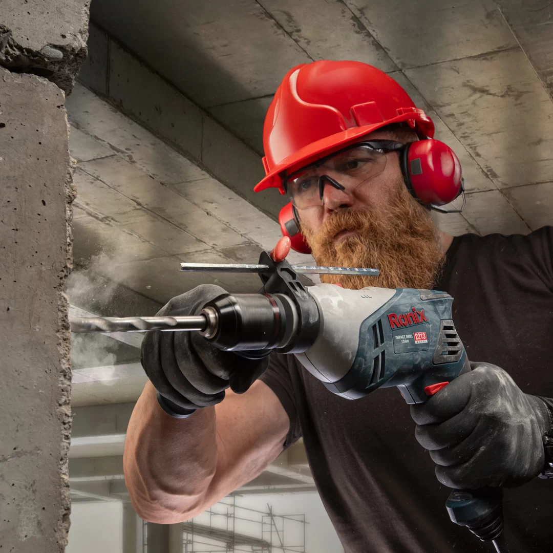 دریل چکشی ۱۳ میلی‌متر ۶۵۰ وات رونیکس 2213